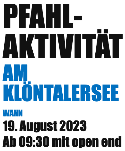 Pfahl St. Gallen Klöntaler See