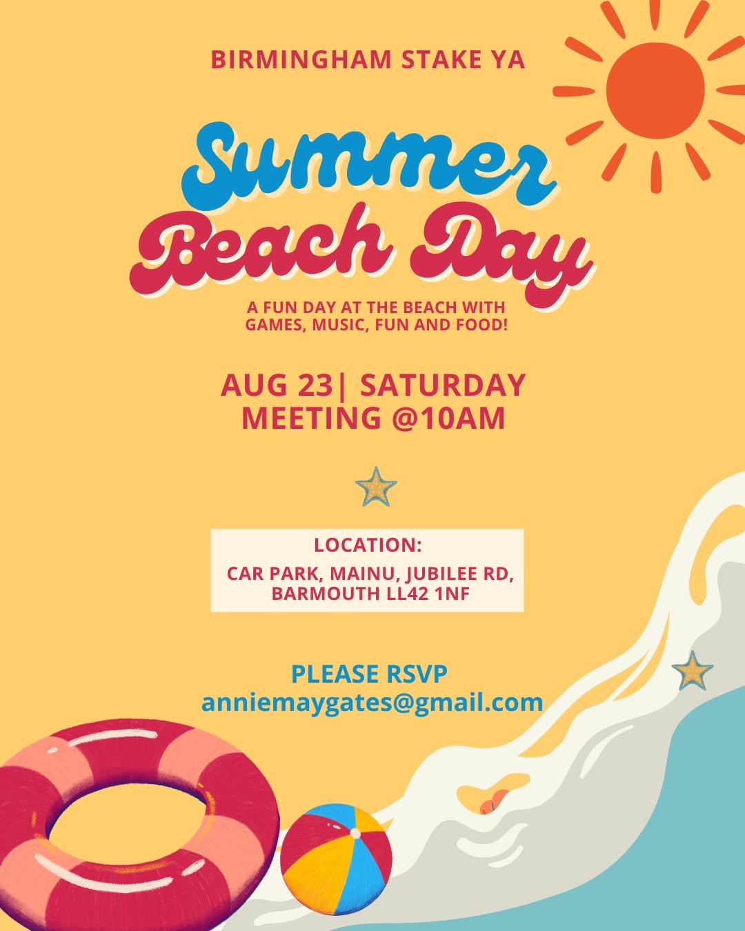 Birmingham Stake YA Beach Day