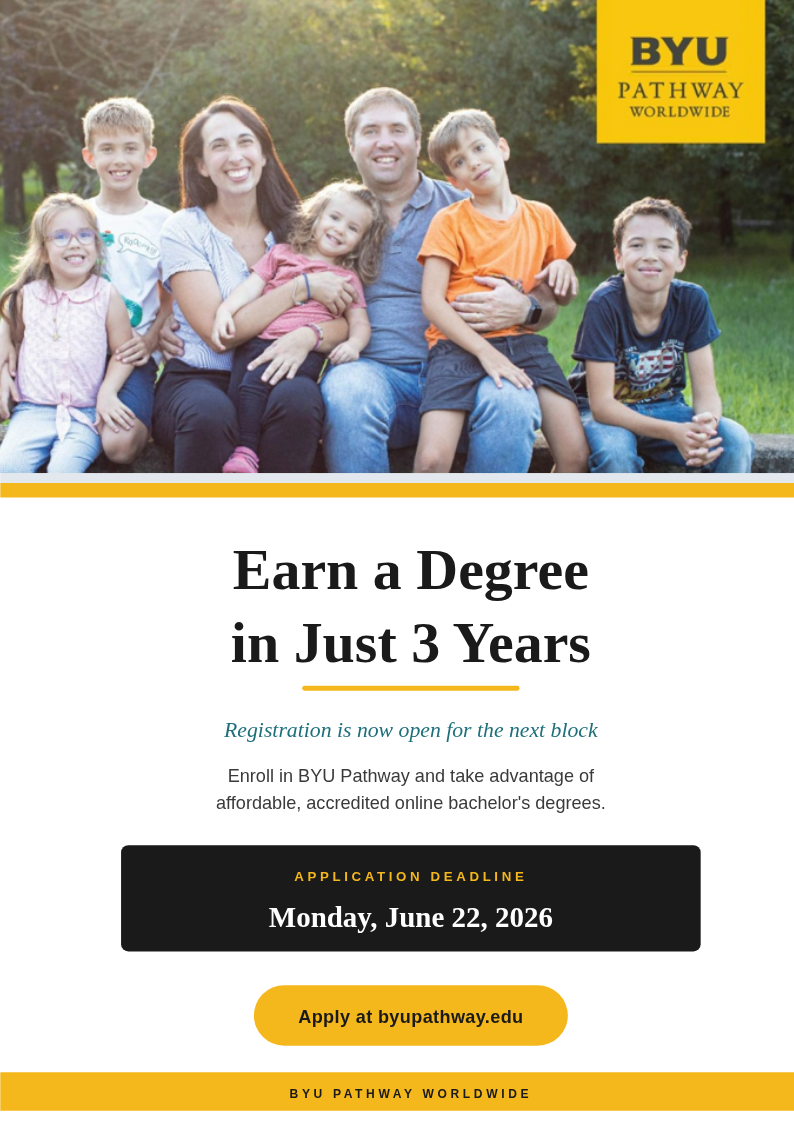 BYU-Pathway Registration for Block 4